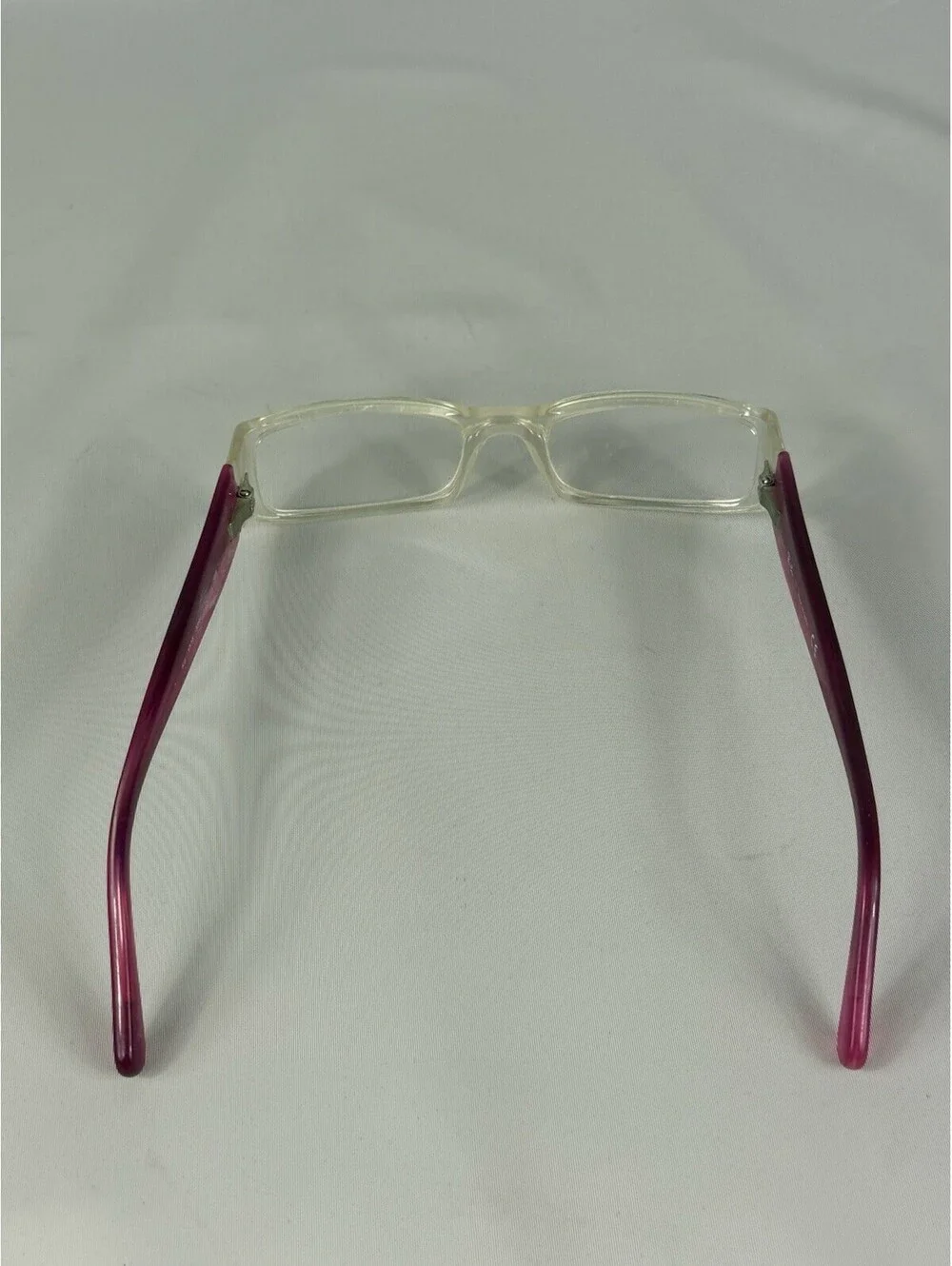 RAY-BAN RB 1518 3544 CLEAR PINK RECTANGULAR GIRLS EYEGLASSES